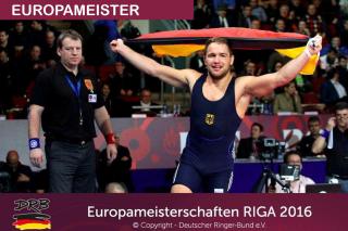 Europameister im Ringen - Pascal Eisele holt den Sieg