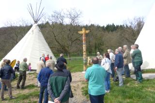 Totempfahl am Bergtierpark Fürth eingeweiht